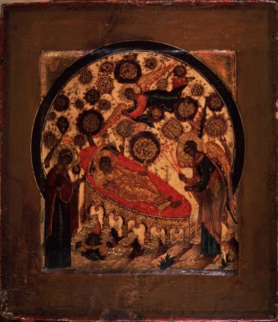 眠れないキリスト、16世紀 作： Anonymous Russian icon painter