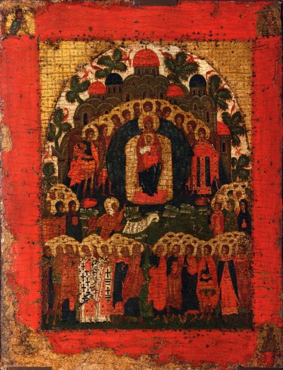 喜んで、15世紀後半。 作： Anonymous Russian icon painter