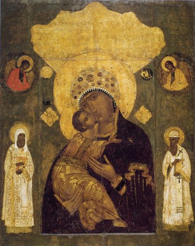 ヴォロコラムスクの神の母、16世紀 作： Anonymous Russian icon painter