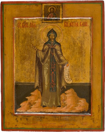 19世紀のカシンの聖アンナ 作： Anonymous Russian icon painter