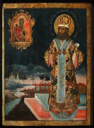 ロストフのメトロポリタン、聖ディミトリー、1771年 作： Anonymous Russian icon painter