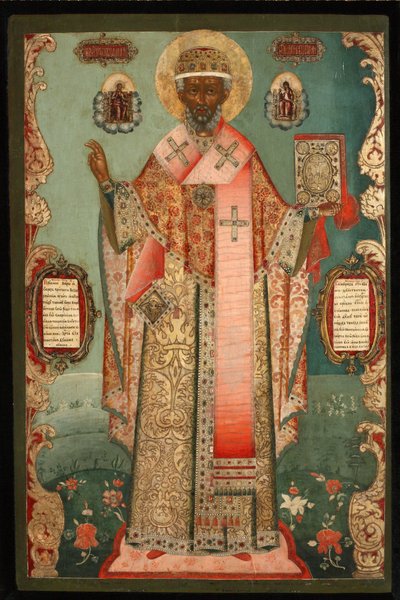 ザライスクの聖ニコラス、18世紀初頭。 作： Anonymous Russian icon painter