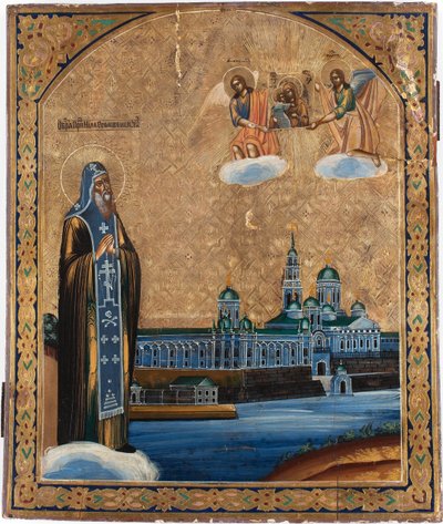 セリガー湖の聖ニルス、1800年代 作： Anonymous Russian icon painter