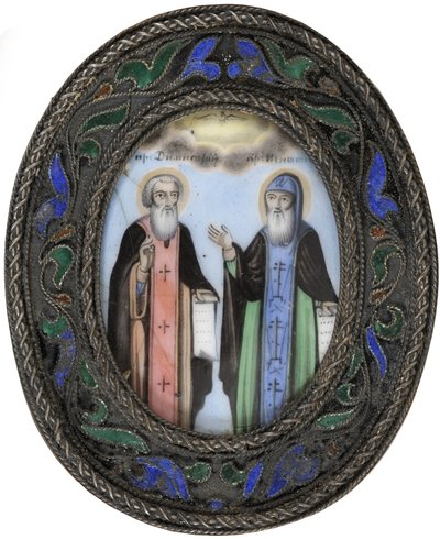 ロストフとイグナチウスブリアンチャニノフの聖人聖職者 作： Anonymous Russian icon painter