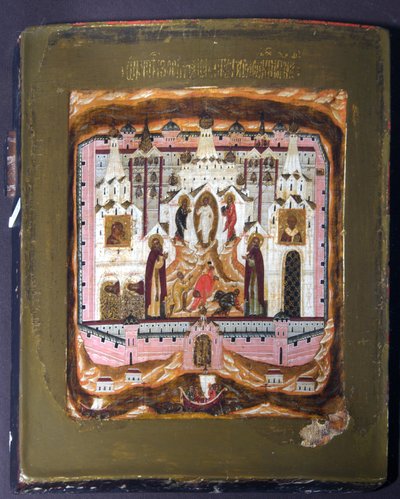 聖人ゾシマとソロフキのサヴァティ、17世紀初頭。 作： Anonymous Russian icon painter