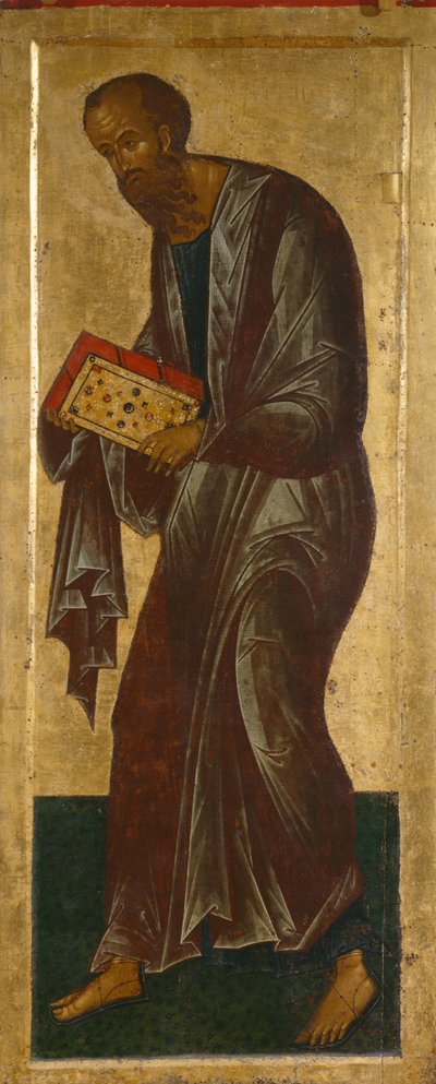 デイシス範囲からの使徒ポール、1497 作： Anonymous Russian icon painter