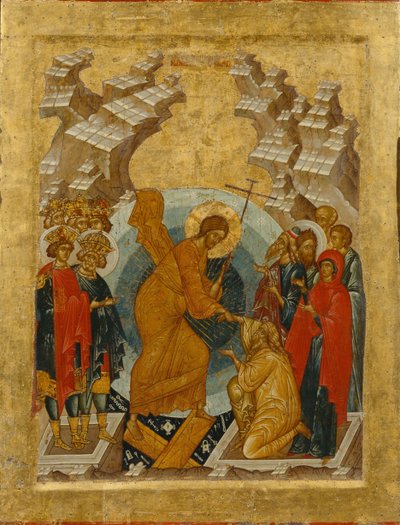 地獄への降下 作： Anonymous Russian icon painter