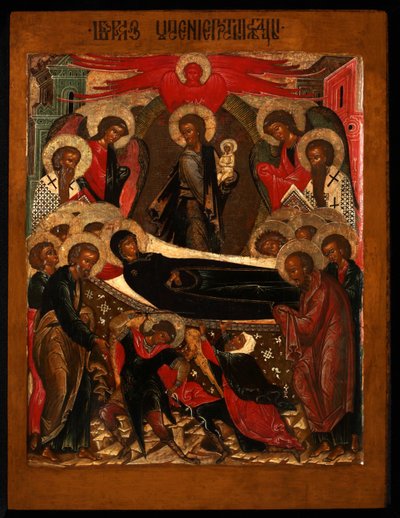 聖母の生神女、1640年代 作： Anonymous Russian icon painter