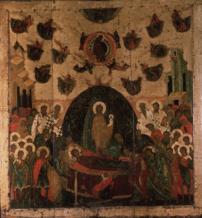 聖母の生誕、1479年頃 作： Anonymous Russian icon painter