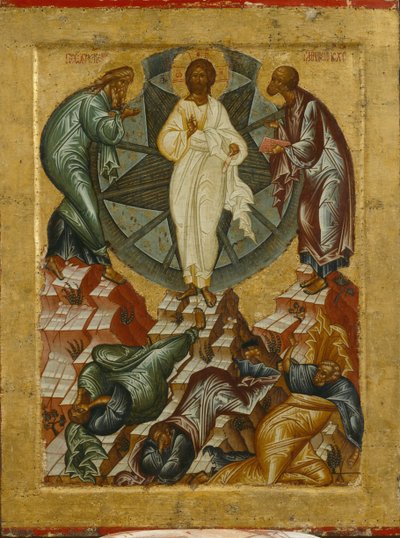 イエスの変容、1497 作： Anonymous Russian icon painter