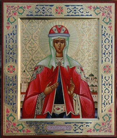 スーズダリの由緒あるソフィア 作： Anonymous Russian icon painter