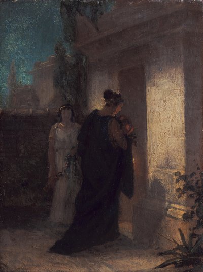 喪に服する女性（アンティゴネ） 作： Anselm Feuerbach