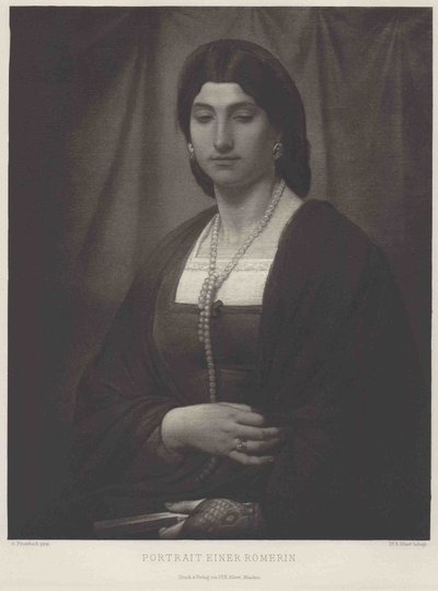 ドイツ語：Bildnis einer Römerin (Nanna) ある女（ナンナ）の肖像 作： Anselm Feuerbach