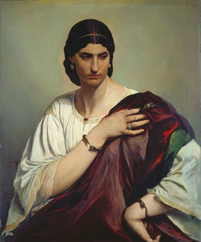 ローマの女性の半身像 作： Anselm Feuerbach