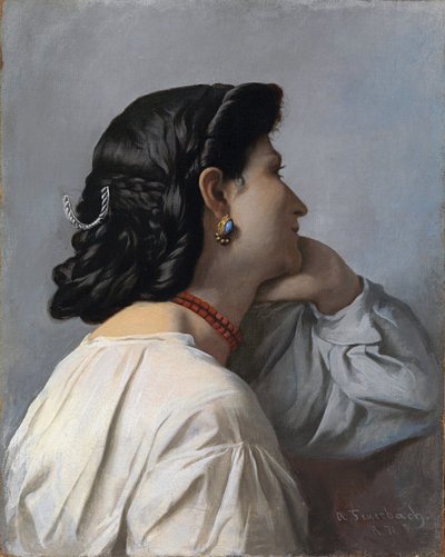 「イフィゲニー」女性の頭部 作： Anselm Feuerbach