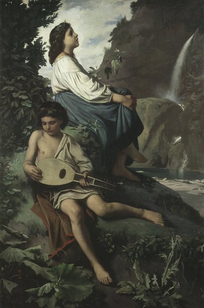 チボリの記憶、1866〜1867 作： Anselm Feuerbach