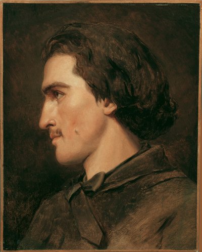 自画像 （？） 作： Anselm Feuerbach