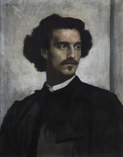 自画像 作： Anselm Feuerbach