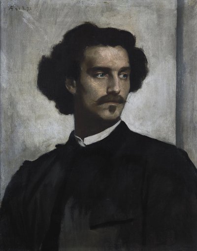 自画像、1873 作： Anselm Feuerbach