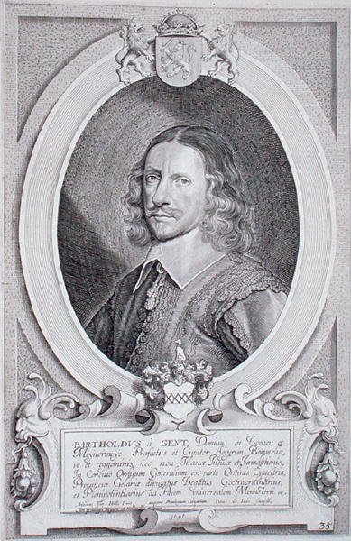Barthold van Gent (c.1580s-1650) 「Portraits des Hommes Illustres」より、Petrus de Iodeが彫った1706年発行のエングレーヴィング。 作： Anselmus van (after) Hulle