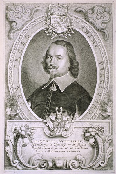 マティアス・ミロニウス・ビオレンクル（1607-71）、「Portraits des Hommes Illustres」、1706年発行 作： Anselmus van Hulle
