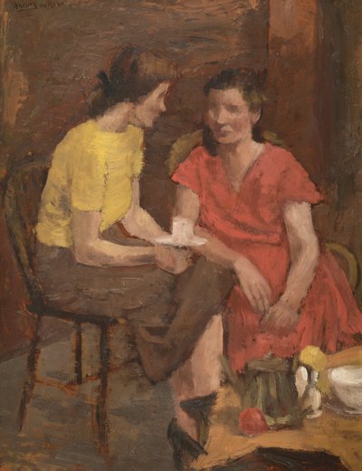 Tea-Break（オイルオンボード） 作： Anthea Durose