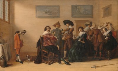 愉快な仲間たち 作： Anthonie (1601-73) Palamedesz