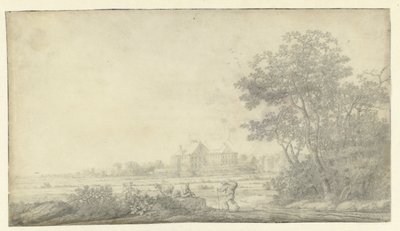 東から見たライスウェイクのハウス テル ニーブルヒの眺め 作： Anthonie Jansz. van der Croos