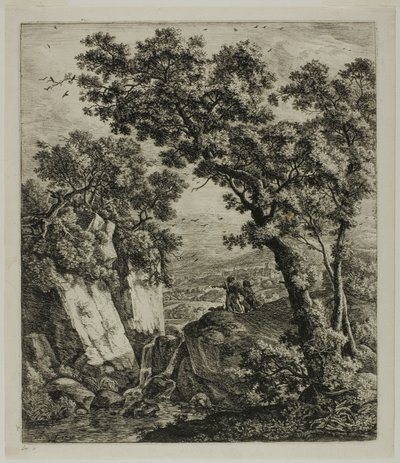 トビアスと天使、旧約聖書の6つの風景主題より 作： Anthonie Waterloo