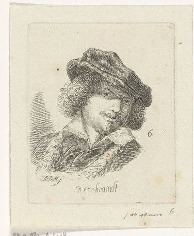 レンブラントの肖像 作： Anthonie Willem Hendrik Nolthenius de Man
