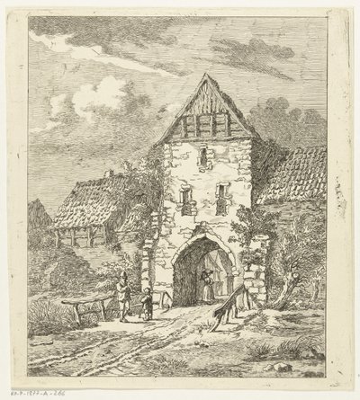 旧市街の門の人物像 作： Anthonie van den Bos