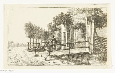 モレンチェ・アーン・デ・アムステルの旅館の塀 作： Anthonie van den Bos