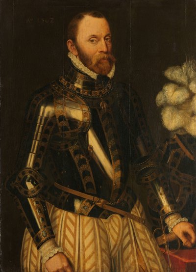 ホルン伯フィリップ・ド・モンモランシーの肖像、オランダ提督、国家評議会のメンバー 作： Anthonis Mor (copy after)