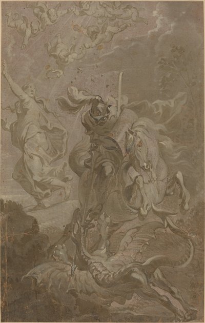 セントジョージとドラゴン 作： Anthonis Sallaert