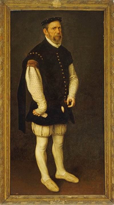 ペジェロン、宮廷道化師． 作： Anthonis van Dashorst (c.1519-1576/77) Mor