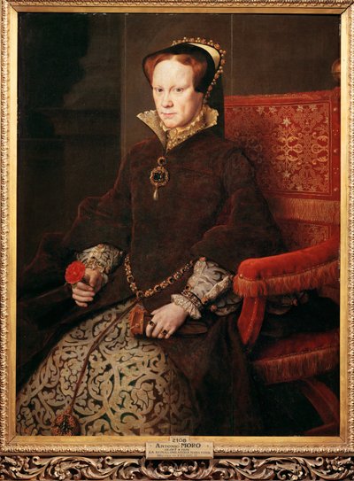 イングランド女王メアリー、スペイン王フィリップ2世の第2夫人 作： Anthonis van Dashorst (c.1519-1576/77) Mor