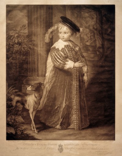 子供の頃のオレンジナッソーのヴィルヘルム2世 作： Anthony van Dyck