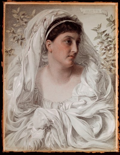 アルケスティス：レディドナルドソンの肖像、1877年 作： Anthony Frederick Augustus Sandys
