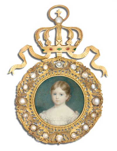 子供の頃のビクトリア女王、1825年 作： Anthony Stewart