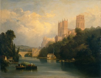 ダラム大聖堂（油彩・キャンバス） 作： Anthony Vandyke Copley (attr. to) Fielding