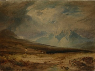 ムーアランド、制作年不詳（水彩、紙） 作： Anthony Vandyke Copley Fielding