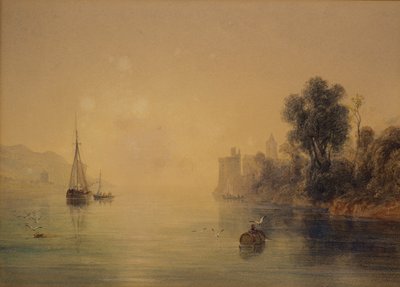 川の風景 作： Anthony Vandyke Copley Fielding