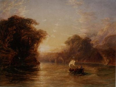 ウバルドとカルロ、魅惑のボートに乗る 作： Anthony Vandyke Copley Fielding