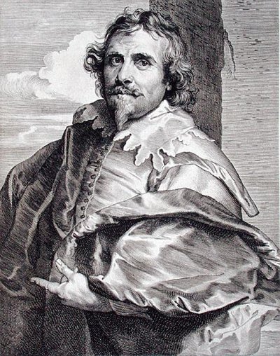 ダニエル・マイテンス（c.1590-c.1647）、パウルス・ポンティウス（1603-58）（エングレーヴィング） 作： Anthony van (after) Dyck