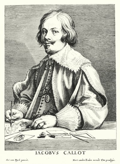 ジャック・カロ（フランスの製図家・版画家）（エングレービング 作： Anthony van (after) Dyck