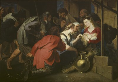 羊飼いたちの礼拝」1615年以降（油彩・キャンバス 作： Anthony van (follower of) Dyck