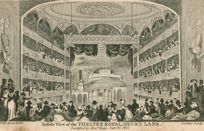 シアターロイヤル、ロンドン、ドルリーレーンの内部ビュー 作： Anthony van Assen