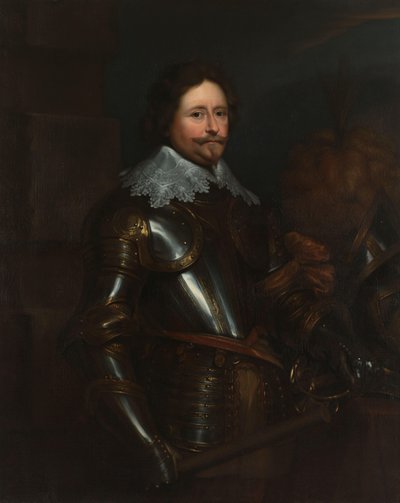 スタドホルダー フレデリック ヘンドリック (1584-1647)、オラニエ公の肖像 作： Anthony van Dyck (after)