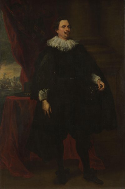 ファン・デル・ボルヒト家の男性メンバーの肖像 作： Anthony van Dyck (follower of)
