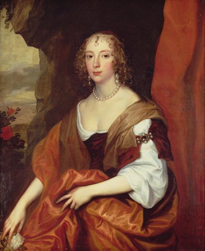 アンカー、ベッドフォード伯爵夫人、22歳、 作： Anthony van Dyck